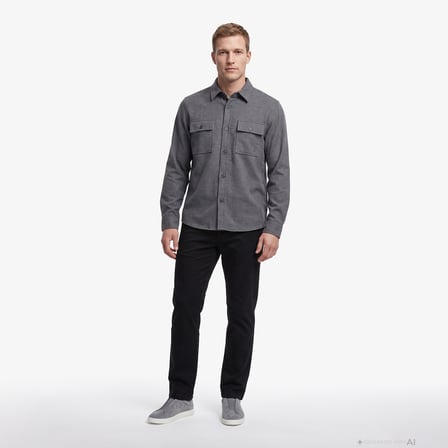 Nautica Erkek Gri Regular Fit Gömlek