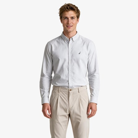 Nautica Erkek Gri Regular Fit Gömlek
