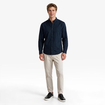 Nautica Erkek Lacivert Regular Fit Gömlek
