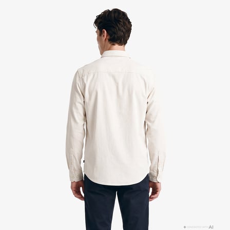 Nautica Erkek Bej Regular Fit Gömlek