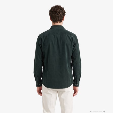 Nautica Erkek Yeşil Regular Fit Gömlek