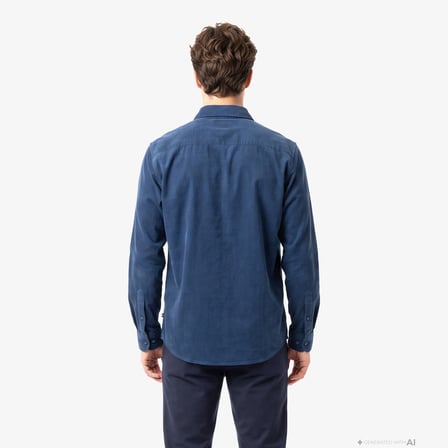 Nautica Erkek Mavi Regular Fit Gömlek