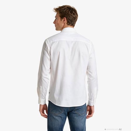 Nautica Erkek Beyaz Regular Fit Gömlek