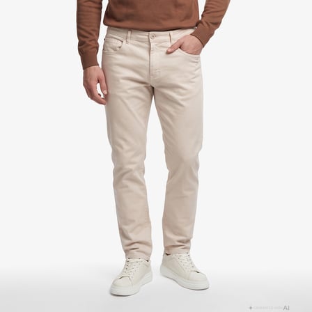 Nautica Erkek Bej Slim Fit Pantolon