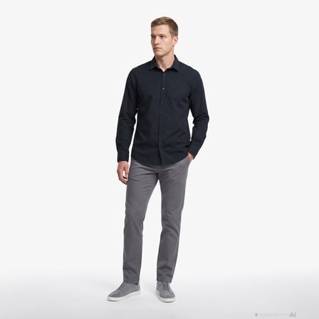 Nautica Erkek Siyah Slim Fit Gömlek