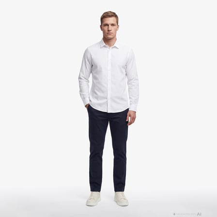 Nautica Erkek Beyaz Slim Fit Gömlek