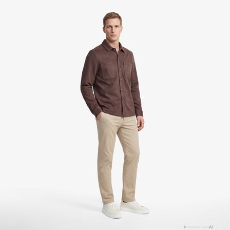 Nautica Erkek Kahverengi Regular Fit Gömlek