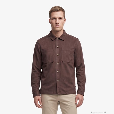 Nautica Erkek Kahverengi Regular Fit Gömlek