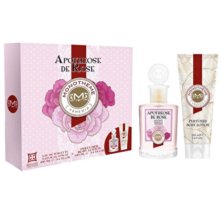 Monotheme Apotheose De Rose EDT 100 ml+Perfumed Body Lotion 100 ml Kadın Parfüm Seti