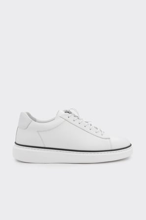 Hakiki Deri Bağcıklı Erkek Sneaker