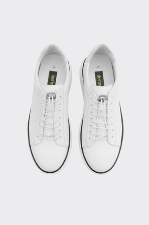 Hakiki Deri Bağcıklı Erkek Sneaker