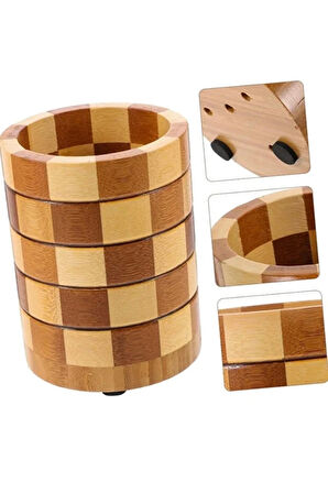 Bambu Kaşıklık, Dekoratif Tezgah Üstü Dik Kaşıklık, Bambu Mutfak Düzenleyici