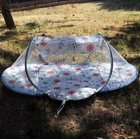 Bebek Tül Sineklik Haşere Koruyucu Katlanabilir Bebek Cibinlik Desenli Portatif Bebek Gölgelik Çadırı