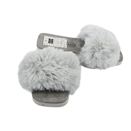 SİA ÇANTA EVA TABAN HALI TERLİĞİ KÜRKLÜ SÜSLÜ SADE VE GÖSTERİŞLİ KADIN TERLİK