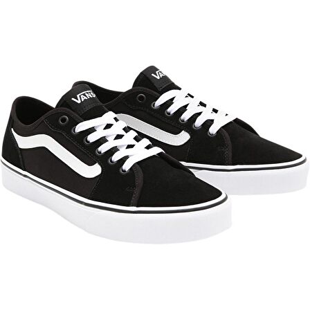 VANS Ayakkabı VN0A3WKZ5LM1 MN Filmore Decon (Suede/Canvas) blk/white Leather