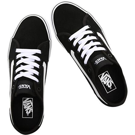 VANS Ayakkabı VN0A3WKZ5LM1 MN Filmore Decon (Suede/Canvas) blk/white Leather