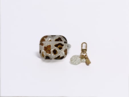 Premium Aksesuar Çeşit Modern Stil Şık Koruma Airpods 3. Nesil Uyumlu Leopar Desenli Kulaklık Kılıfı