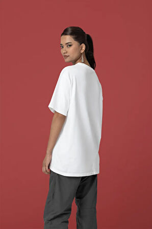 Unisex Oversize Baskısız Basic Tişört