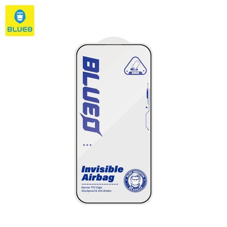 Premium Şeffaf Cam Cihaz Aksesuarı Telefon Örtüsü Blueo iPhone 17 Air Tempered Glass 3D