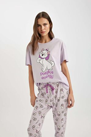 Fall in Love Aristocats Kısa Kollu Pijama Takımı