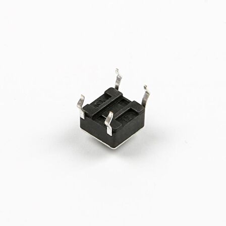 4 Pinli Push Buton - Siyah (6x6x5 mm)