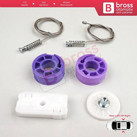 Bentley Continental MK1 GT GTC 3W 393 394 2003-2011 İçin Elektrikli Arka Cam Kriko Tamir Seti