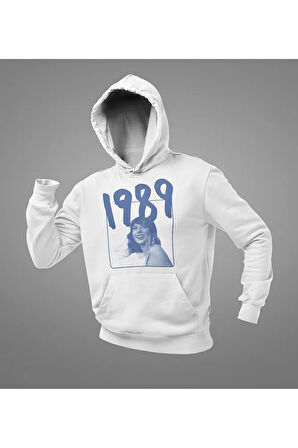 Tasarım 1989 Taylor Swift Baskılı Unisex Oversize Hoodie