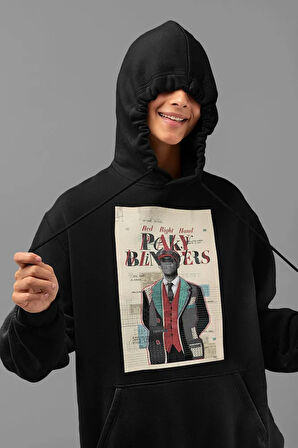 Red Right Hand Peaky Blinders Baskılı Unisex Oversize Hoodie