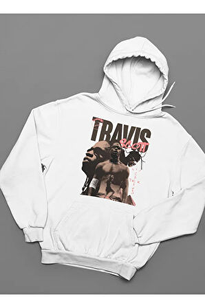 Travis Scott Baskılı Unisex Oversize Rapper Hoodie