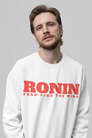 Ronin Samurai Baskılı Unisex Oversize Film Sweatshirt