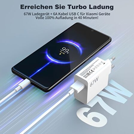 OnePlus 12R Uyumlu Type C 120 Watt Hızlı Şarj Cihazı