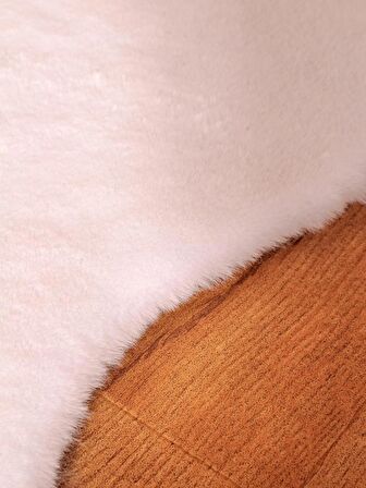Tappeto Rex Tavşanı Dekoratif Çift Kafa Peluş Post Beyaz (Tüy Yüksekliği 22 mm)