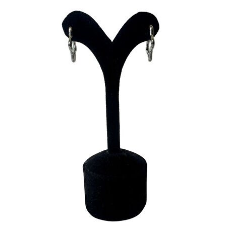 Uretti - Melik 9215 9582 6'lı Gümüş Renkli Yıldız Küpe 3 Çift Kombin Çoklu Küpe