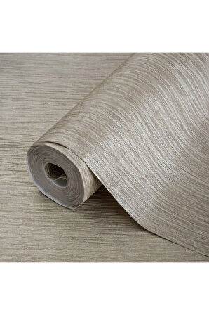 Textured Plain Wallpaper Duvar Kağıdı, Bej, Gri, Açık - Ephes 6801-4, 10,60 M²