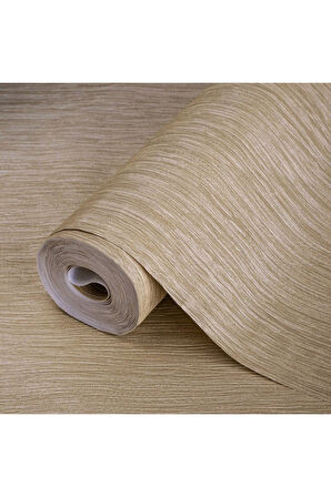 Textured Plain Wallpaper Duvar Kağıdı, Kahverengi, Koyu, Altın - Ephes 6801-6, 10,60 M²