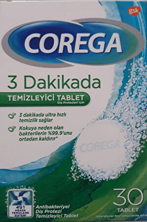 Diş Protezleri Için Temizleyici Tablet 30'lu (3 Adet) Ekonomik Paket