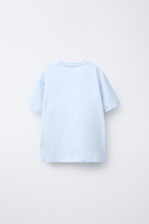 Lale Çiçek Baskılı Kız Çocuk  %100 Pamuk Tişört