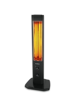 Çift Tüplü Mika Rezistanslı Dikey Kule Isıtıcı 1150 W / 2300 W 2 Güç Seçenekli Ayarlanabilir Sıcaklık Devrilme Emniyetli   Matt Elektronik
