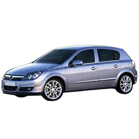S-Dizayn Opel Astra H HB Krom Cam Çıtası 4 Prç 2004 Üzeri