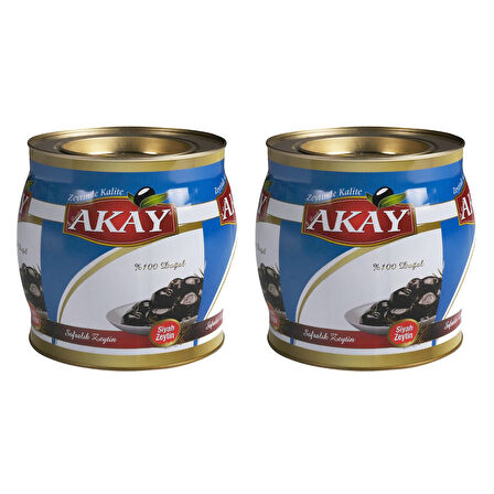 Akay Zeytin Jumbo Yağlı Sele 2 kg (cal: 231-260) Teneke x 2 Adet