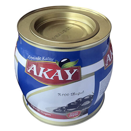 Akay Zeytin Jumbo Yağlı Sele 2 kg (cal: 231-260) Teneke x 2 Adet