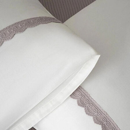 EcoCotton Alessa Çift Kişilik Pike Takımı Organik Pamuk Gri