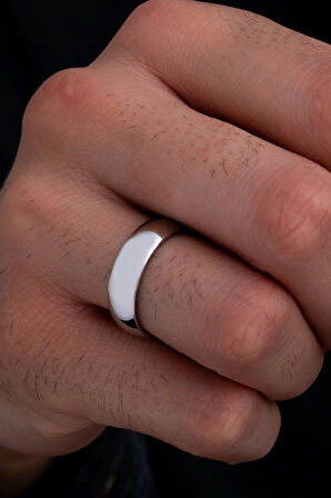 Eliana Tek Gümüş Alyans Yüzük Söz Nişan Yüzükleri Kişiye Özel Ahşap Kutulu