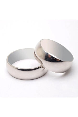 Eliana Tek Gümüş Alyans Yüzük Söz Nişan Yüzükleri Kişiye Özel Ahşap Kutulu