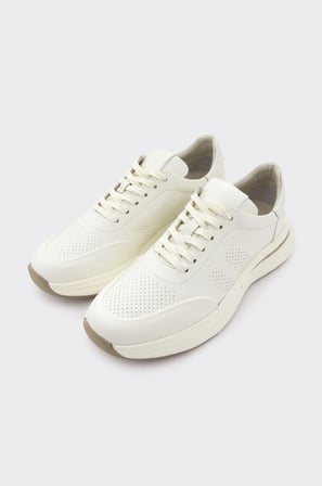 Hakiki Deri Bağcıklı Erkek Sneaker