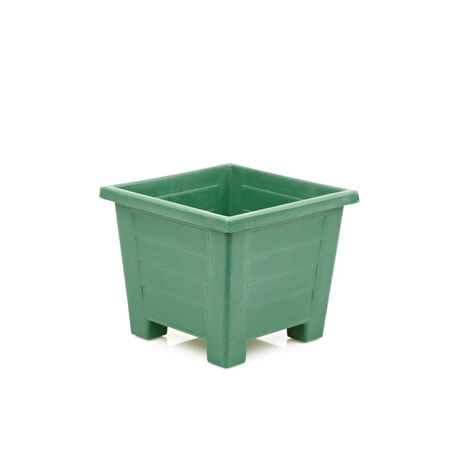 Omnipazar  SY-5845 Dekoratif Plastik Kare Ayaklı Saksı 3,5 Litre No 2
