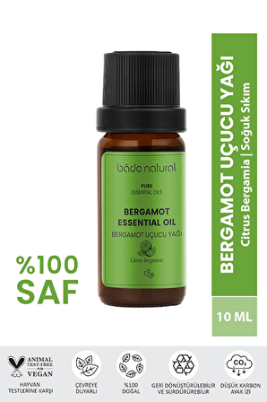 Bade Natural Bergamot Uçucu Yağı %100 Saf 10 ml