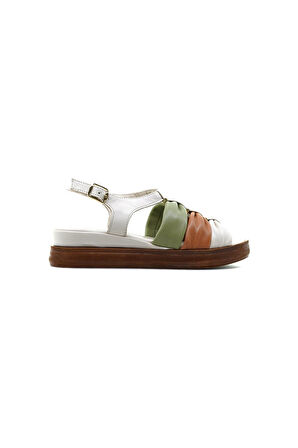 VENÜS KADIN HAKİKİ DERİ ORTOPEDİK TABAN COMFORT CASUAL GÜNLÜK SANDALET (36-40)  23Y 2216412Y Z