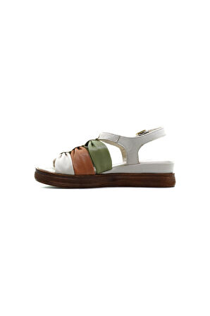 VENÜS KADIN HAKİKİ DERİ ORTOPEDİK TABAN COMFORT CASUAL GÜNLÜK SANDALET (36-40)  23Y 2216412Y Z
