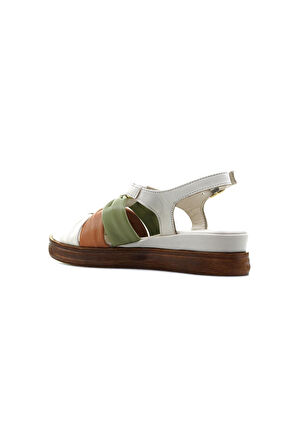 VENÜS KADIN HAKİKİ DERİ ORTOPEDİK TABAN COMFORT CASUAL GÜNLÜK SANDALET (36-40)  23Y 2216412Y Z